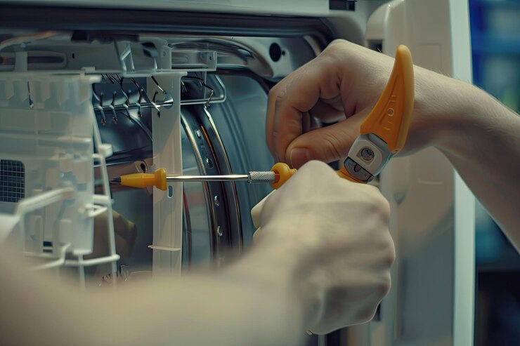 person-removes-plastic-cover-from-appliance-using-screwdriver_1235831-98491